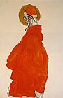 Standing Figure with Halo by Egon Schiele